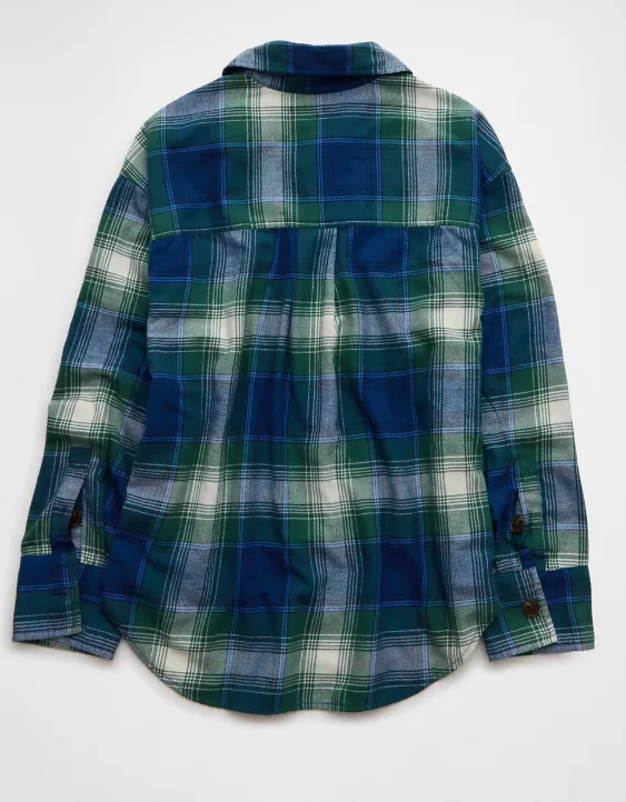 AE Plaid Button-Up Shirt - Image 4