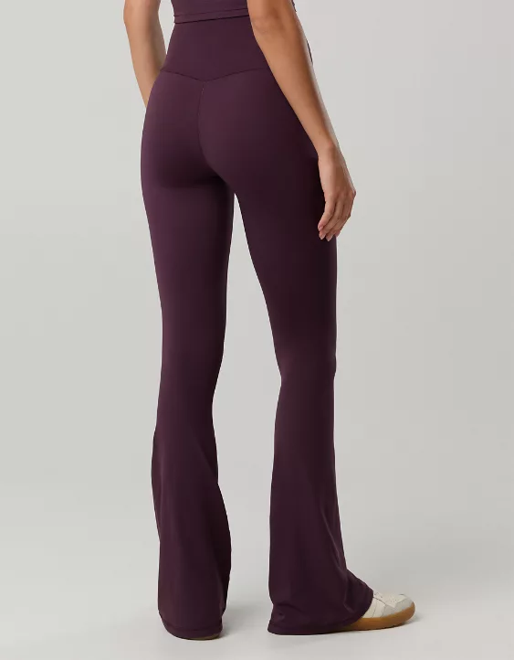 OFFLINE By Aerie Real Me High Waisted Crossover Flare Legging - Image 2