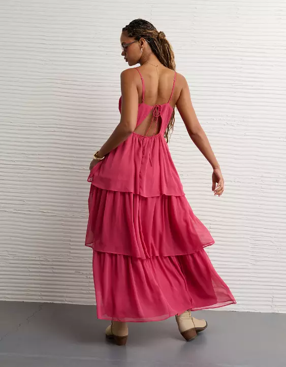 AE Sweetheart Tiered Maxi Dress - Image 3