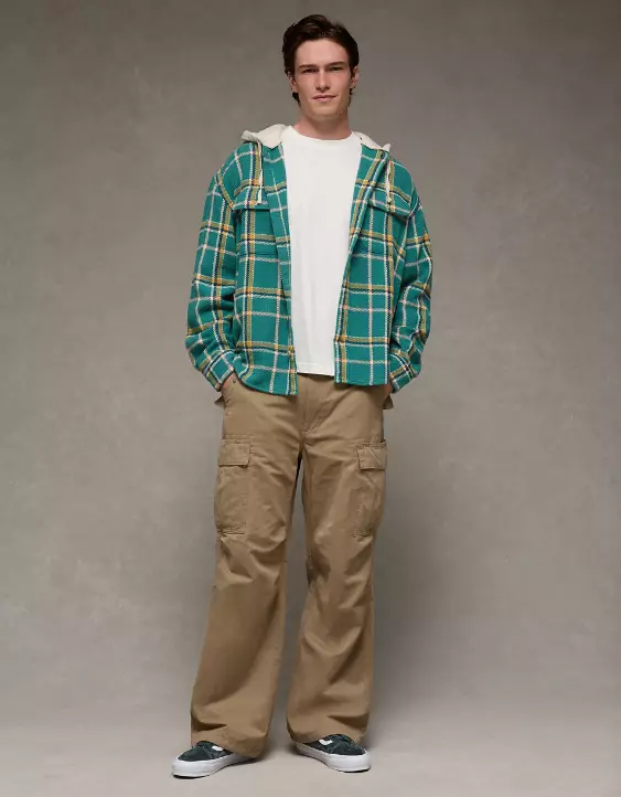 AE Hooded Flannel Shirt - Image 6