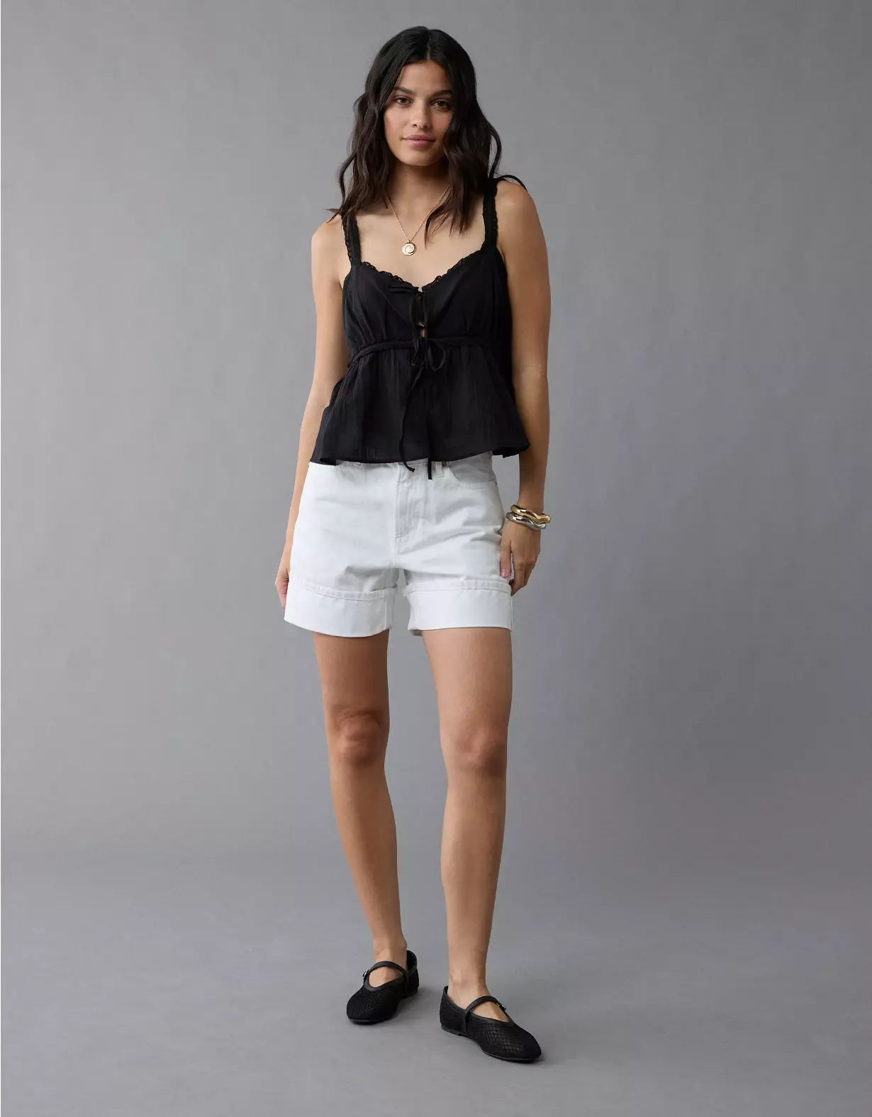 AE 6" Strigid Super High-Waisted Relaxed Denim Short