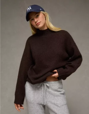 AE Oversized Mock Neck Sweater