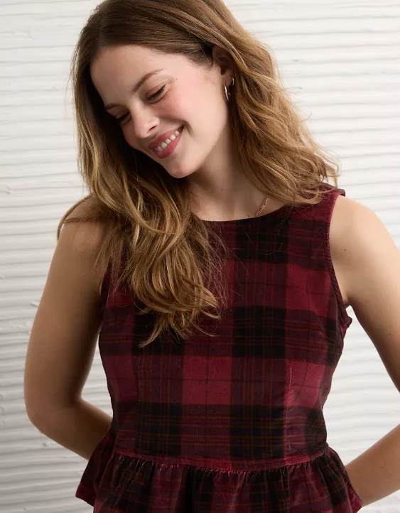 AE Back Bow Peplum Tank Top - Image 6