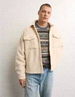 AE Sherpa Fleece Shacket