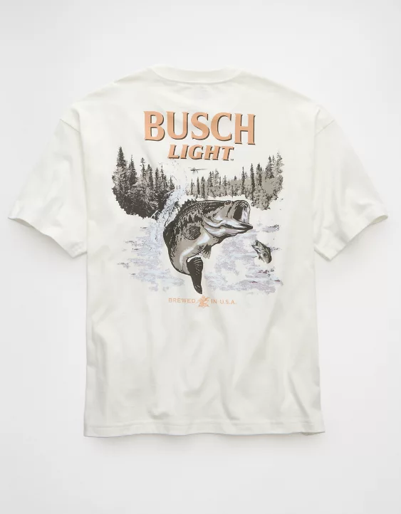AE Boxy Busch Light Graphic T-Shirt - Image 5