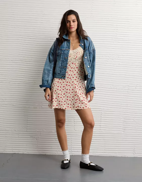 AE Lace Slip Mini Dress - Image 5