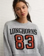 AE Texas Longhorns Cropped Sweater