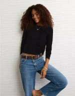 AE Long Sleeve Hey Baby Tee