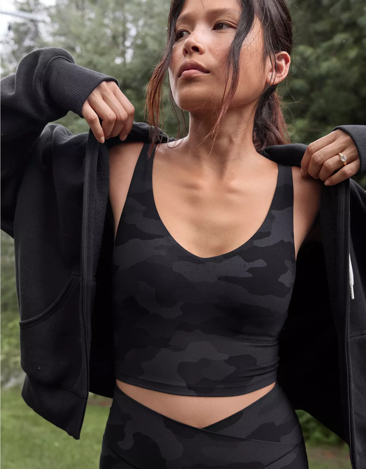 OFFLINE By Aerie Real Me Low Key Longline Sports Bra