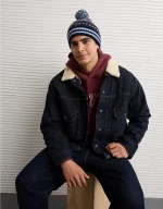 AE Fairisle Pom Beanie