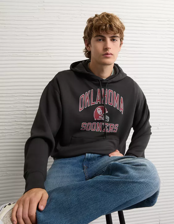 AE 24/7 Oklahoma Sooners University Graphic Hoodie - Image 5