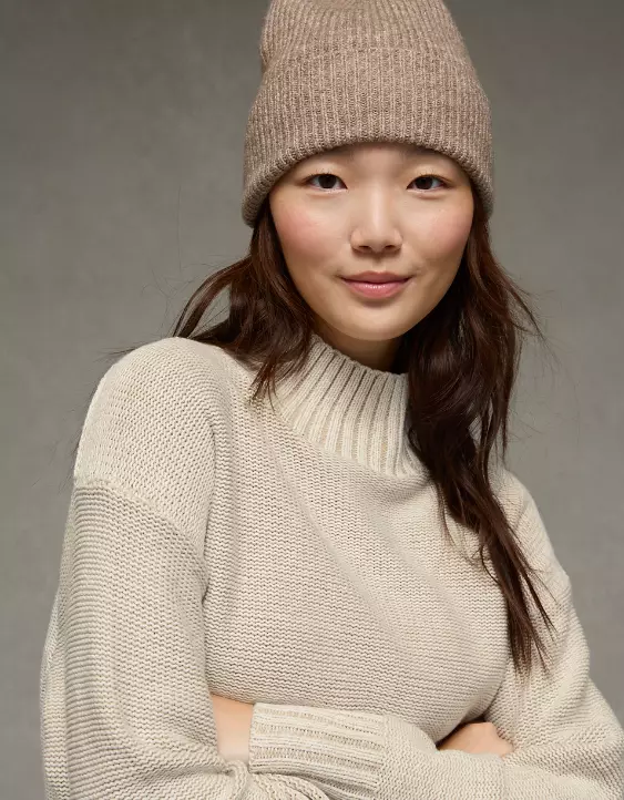 AE Oversized Turtleneck Sweater Mini Dress - Image 5