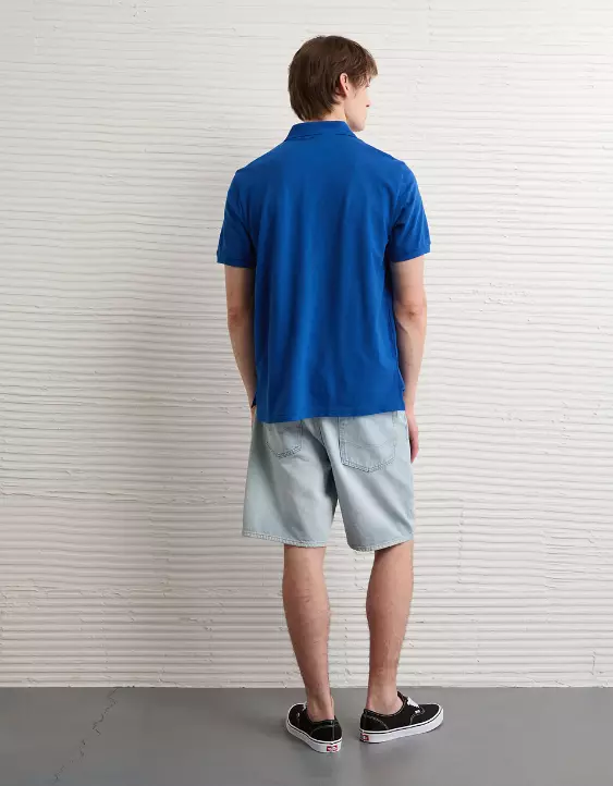 AE Stretch Pique Tipped Polo Shirt - Image 2