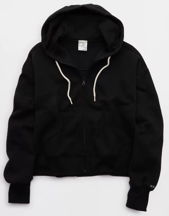 OFFLINE By Aerie Cloud Fleece Classic Full Zip Sweatshirt - Image 4