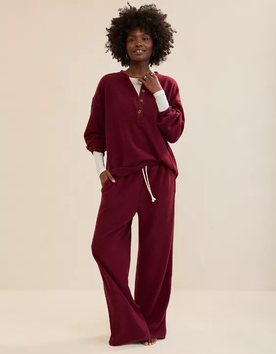 Aerie Sherpa Henley Sweatshirt - Image 5