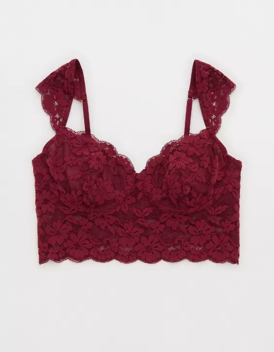Show Off Chenille Lace Wireless Bralette - Image 3