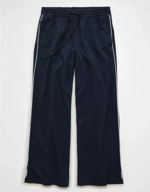 AE Stretch Low Rise Wide-Leg Track Pant