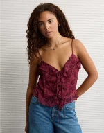 AE Ruffled Chiffon Cami Top