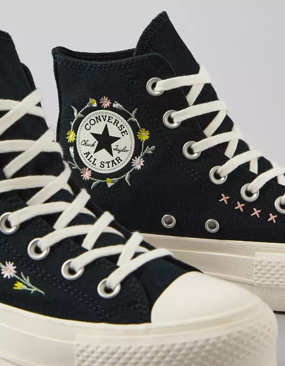 Converse Chuck Taylor All Star Embroidered Flowers High-Top Sneaker - Image 5