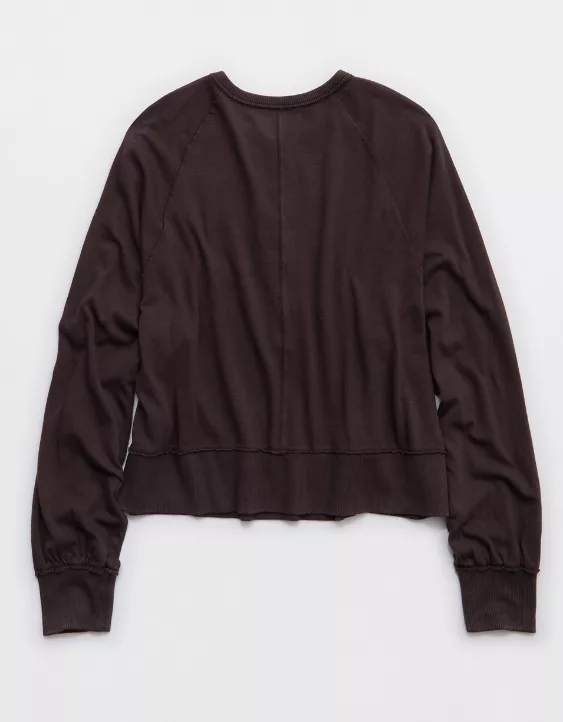 Aerie Happy Snit Henley T-Shirt - Image 4