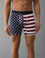 AEO Men's American Flag 6" Flex Boxer Brief