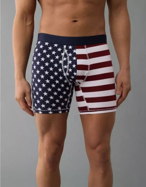 AEO Men's American Flag 6" Flex Boxer Brief
