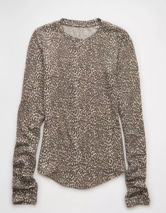 AE Long Sleeve Cozy Crew Neck T-Shirt - Image 3