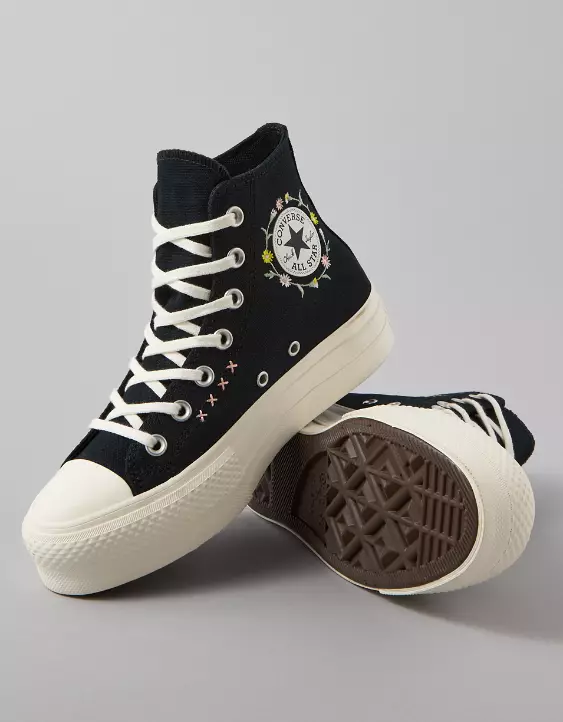 Converse Chuck Taylor All Star Embroidered Flowers High-Top Sneaker - Image 3
