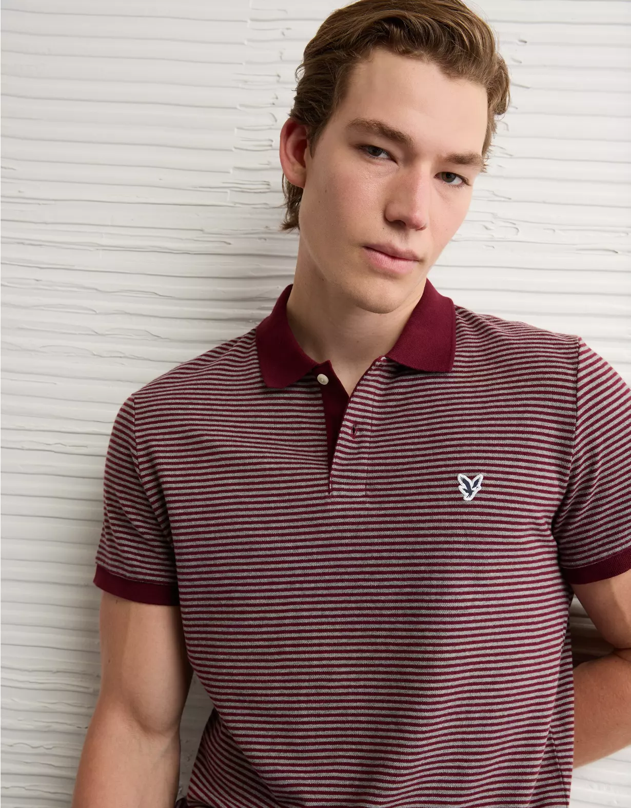 AE Lived-In Slim Fit Pique Polo Shirt