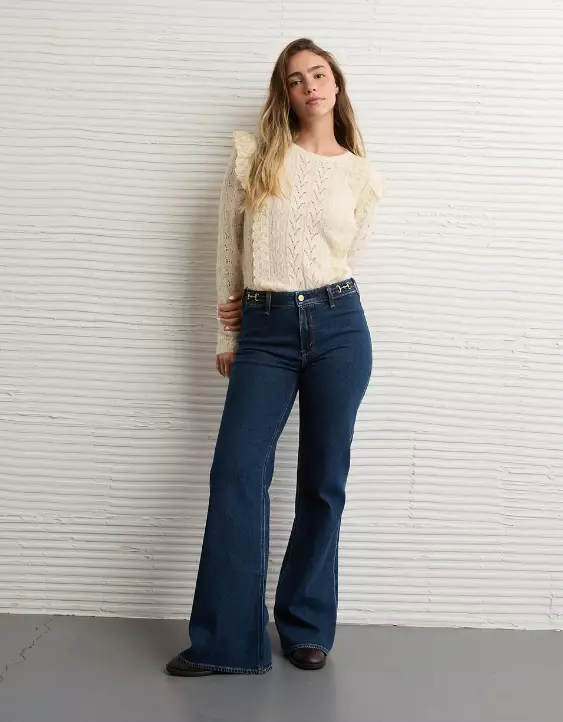 AE Lace Ruffle Sweater - Image 6