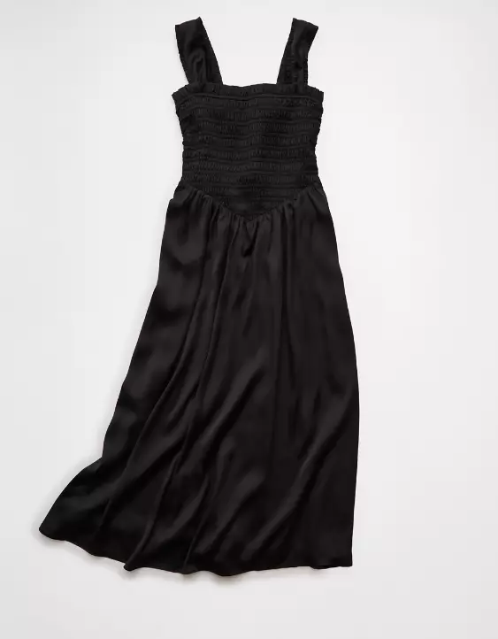 AE Satin Bella Bow Midi Dress - Image 3