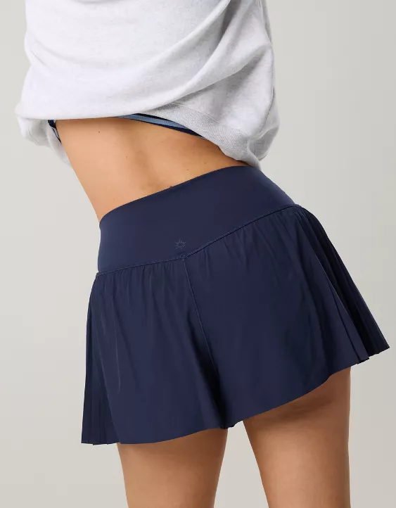 OFFLINE By Aerie Real Me Pleated Flowy Short - Image 2