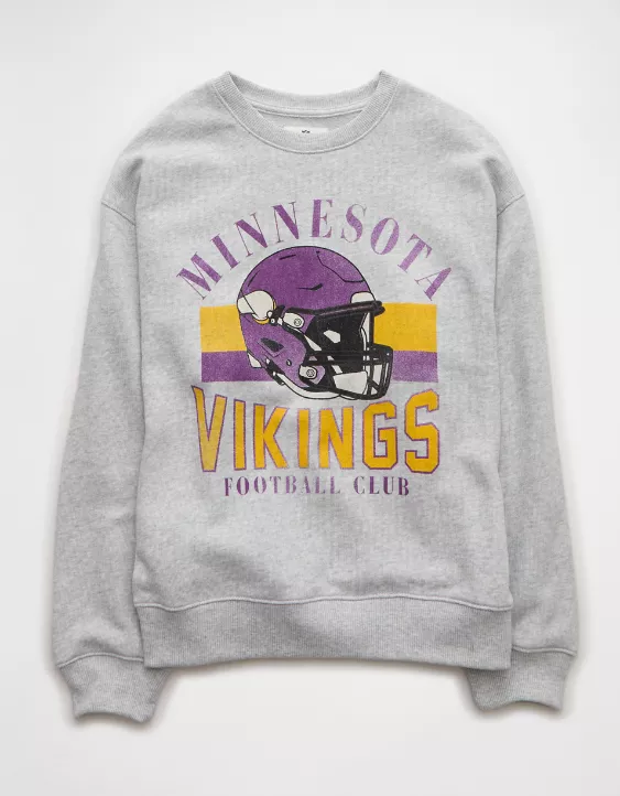 NFL Minnesota Vikings Graphic Relaxed Fit Sweatshirt - Image 3