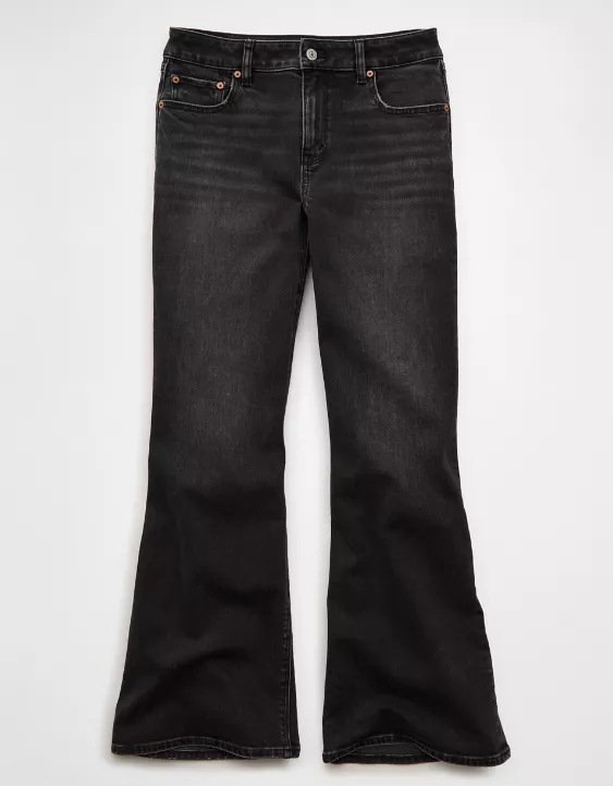 AE Stretch High-Waisted Flare Jean - Image 3