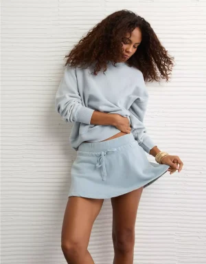 AE High-Waisted Fleece Mini Skort