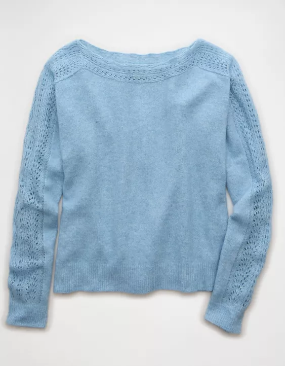 AE Whoa So Soft Lace Sweater - Image 3